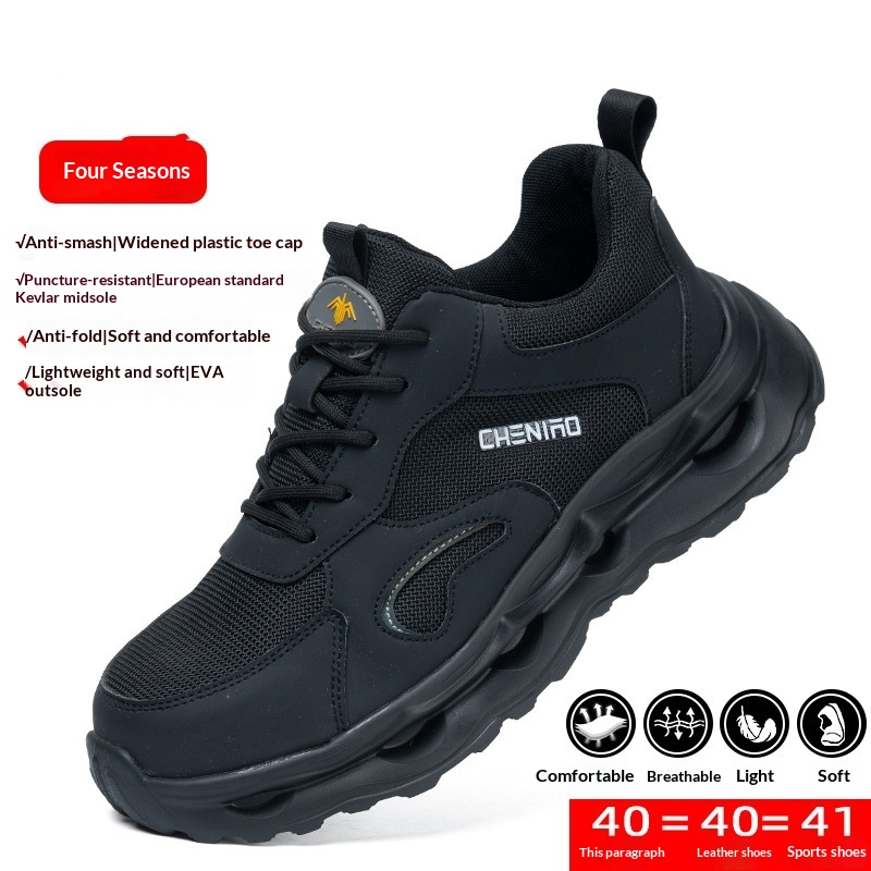 Mens Safety Shoes Puncture-Resistant And Impact-Resistant Work Boots foto 3