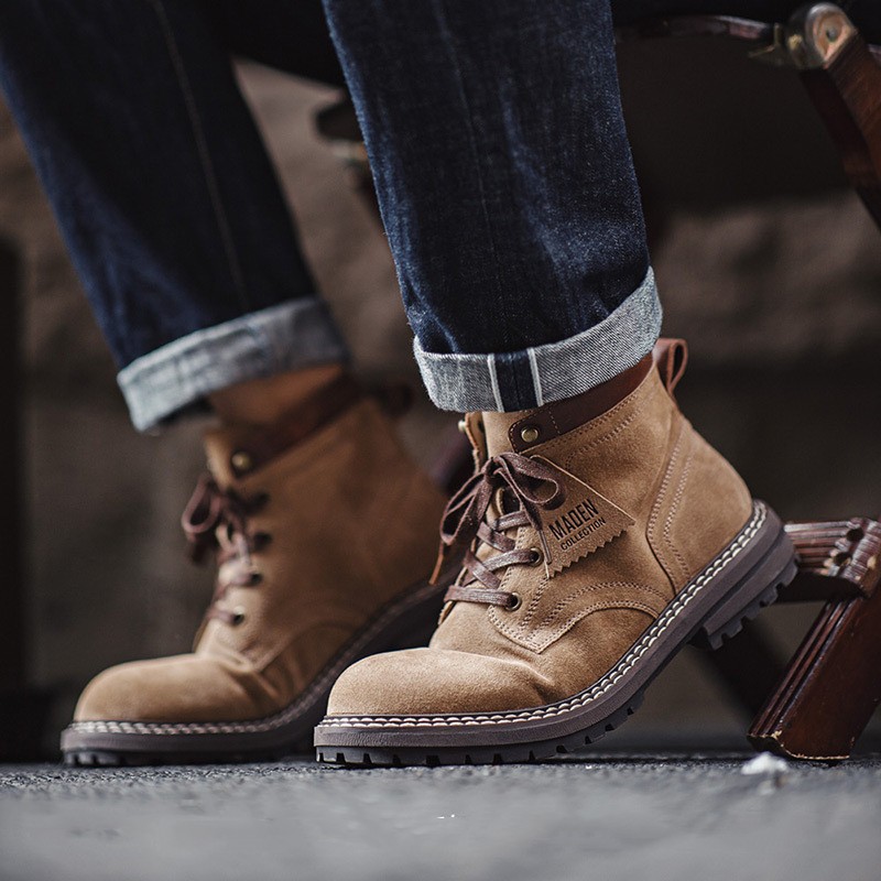 American Worker Boot Men's Retro Mid-top Leather foto 4