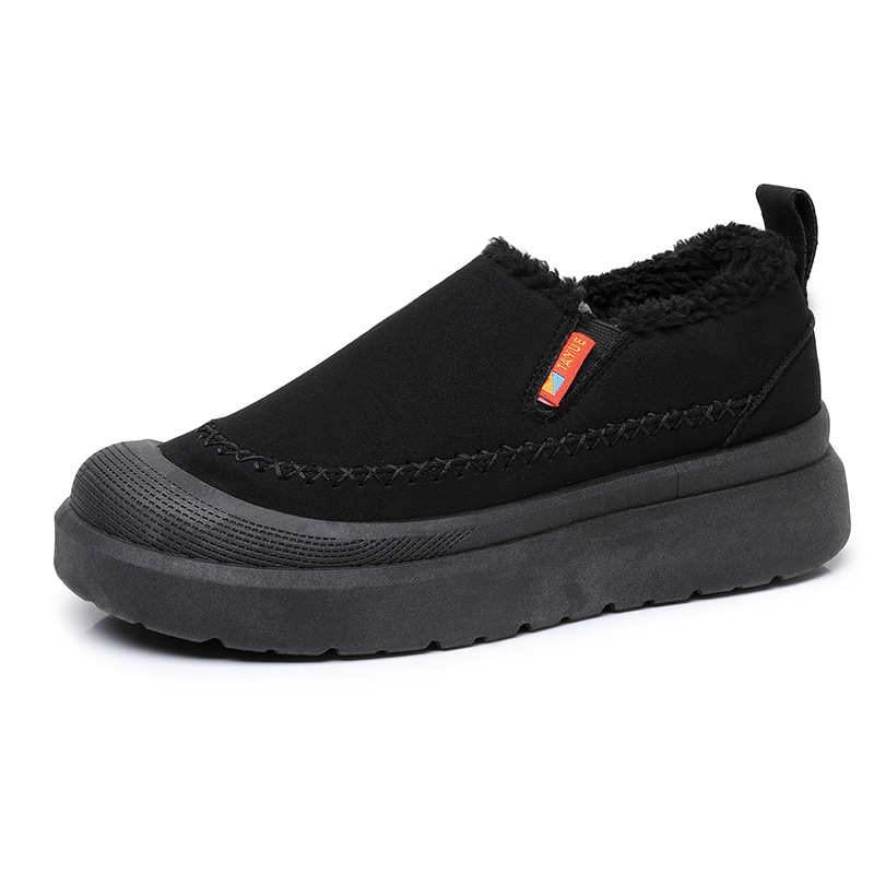 Fleece Lined Comfortable Platform Non-slip Warm One Pedal Shoes