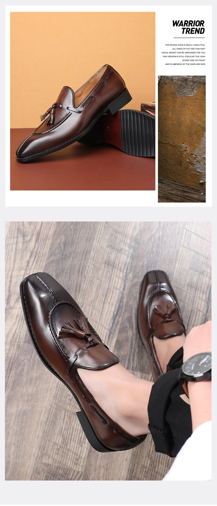 Business Casual Breathable Leather Shoes foto 3