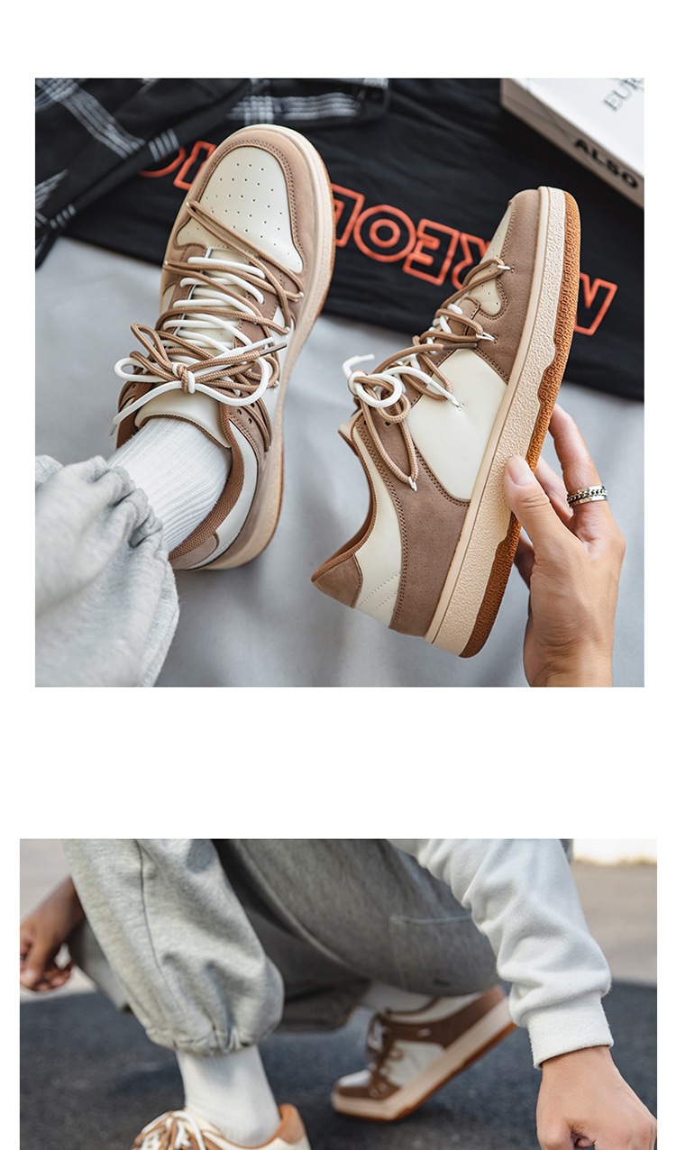 Casual Breathable Platform Low-top Lace-up Sneaker