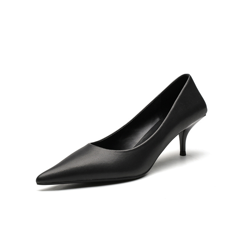 Stiletto-heeled Pointed-toe Low-cut Professional Commute Pumps foto 2