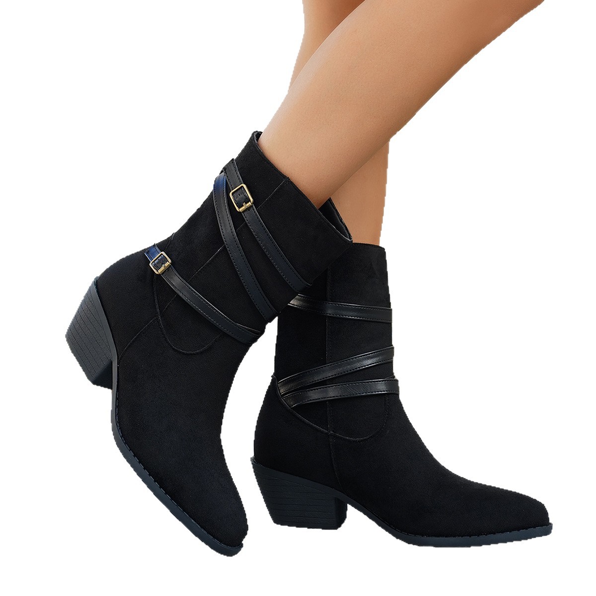 Cotton Low-cut Vintage-style Boots New Design foto 3