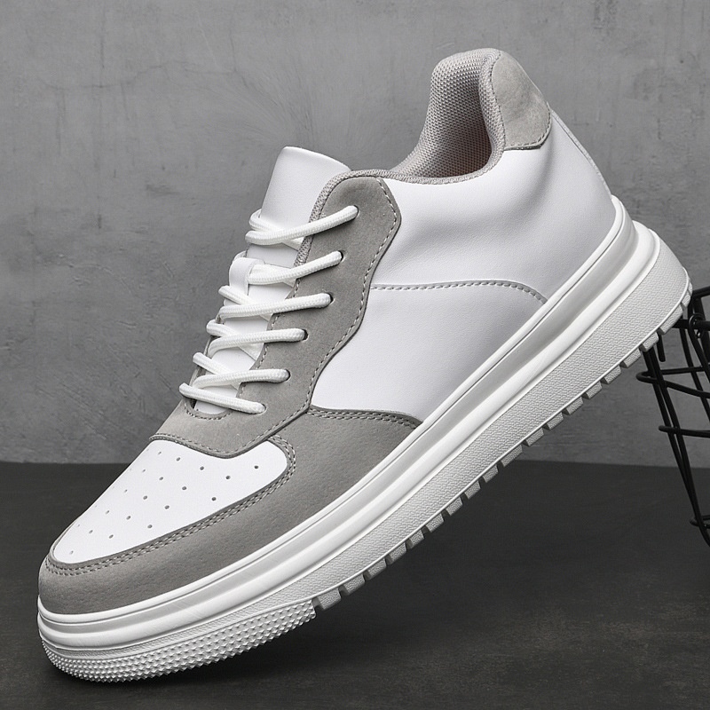 Summer Breathable Invisible Height Increasing Insole Men's Spring Soft Bottom Skateboard Shoes foto 2