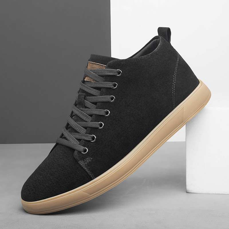 Mens Youth Matte Pigskin Casual Sneakers