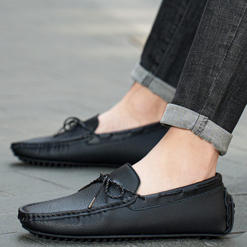 Spring And Summer Plus Size Men's Casual Korean-style Lace-up Lazy Driving Men's Shoes foto 4