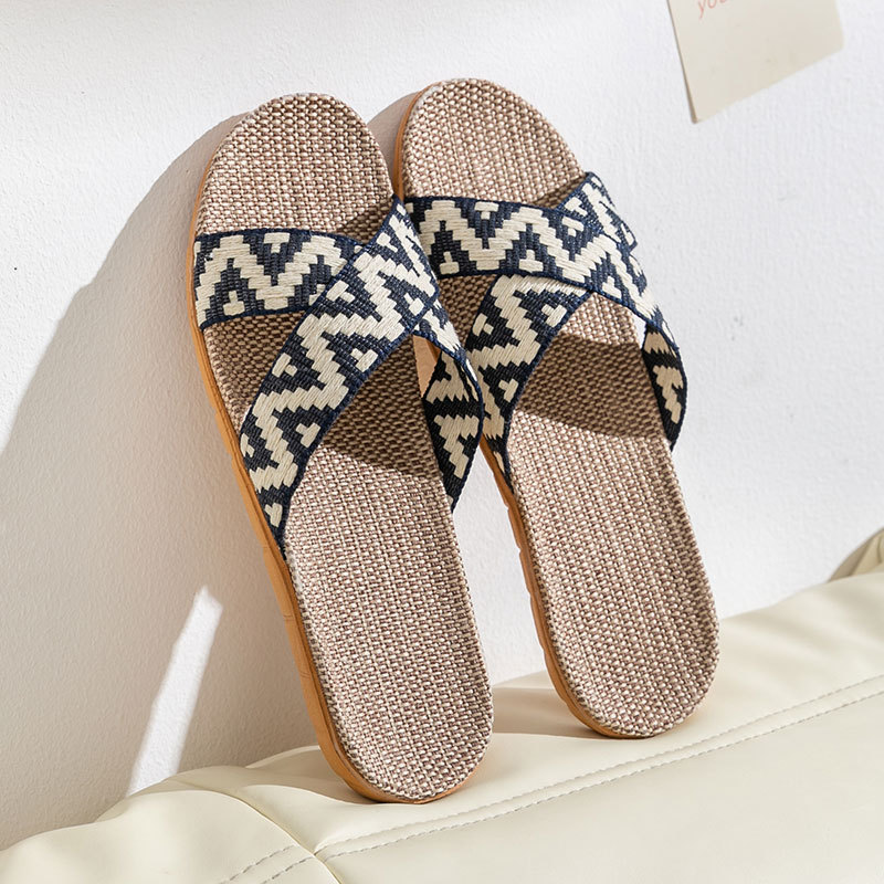 Couple Non-slip Cotton Linen Eva Soft Bottom Fashion Japan And South Korea Sandals foto 3