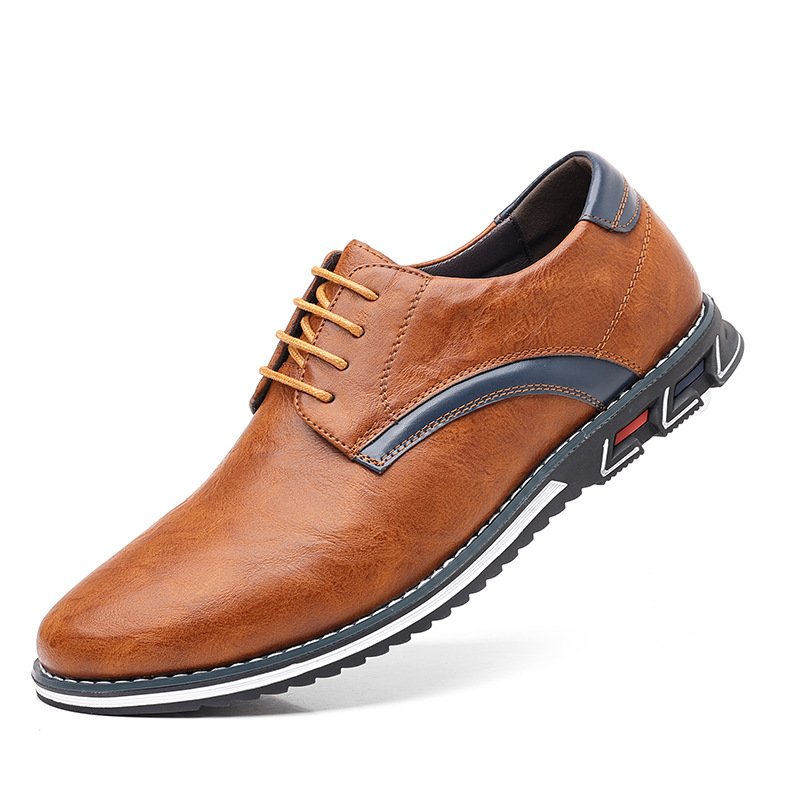 Lightweight casual leather shoes with straps for all seasons foto 3