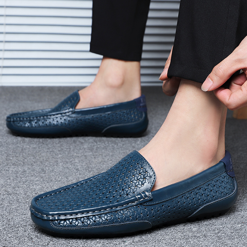 Personality Summer Men's Leather Shoes foto 4