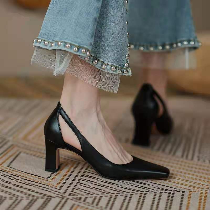 New Stylish Chunky-heel Womens Shoes For Commuting foto 5