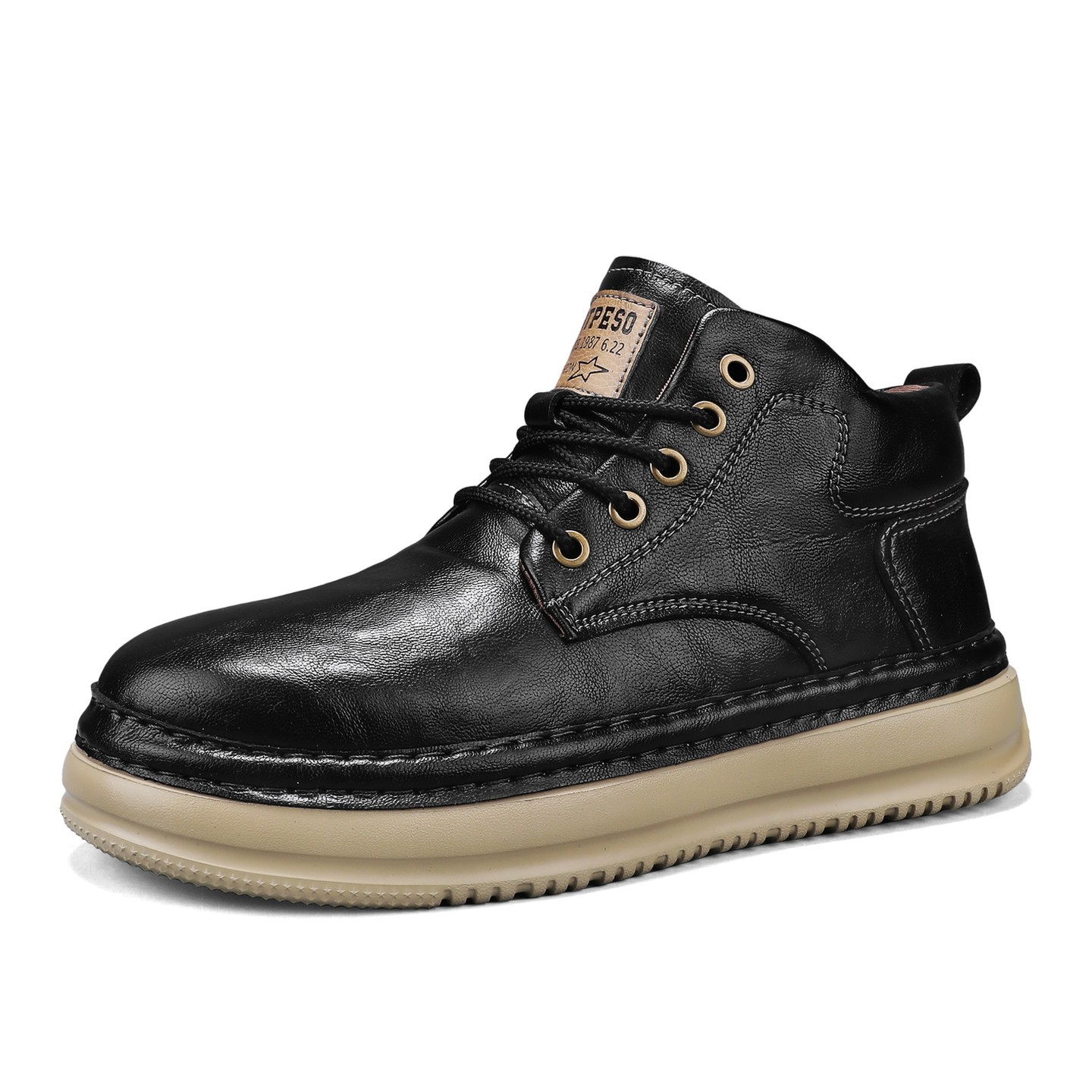 Retro Mid-top Boots Mens Casual foto 4