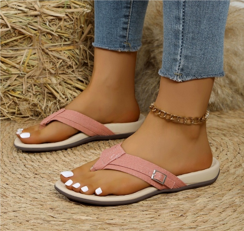 Women's Plus-Size Flat-Soled PU Sandals foto 3