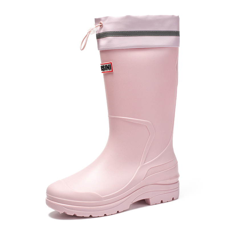 Kitchen High-top Waterproof Non-slip Rubber Shoes Women's Rain Boots foto 2