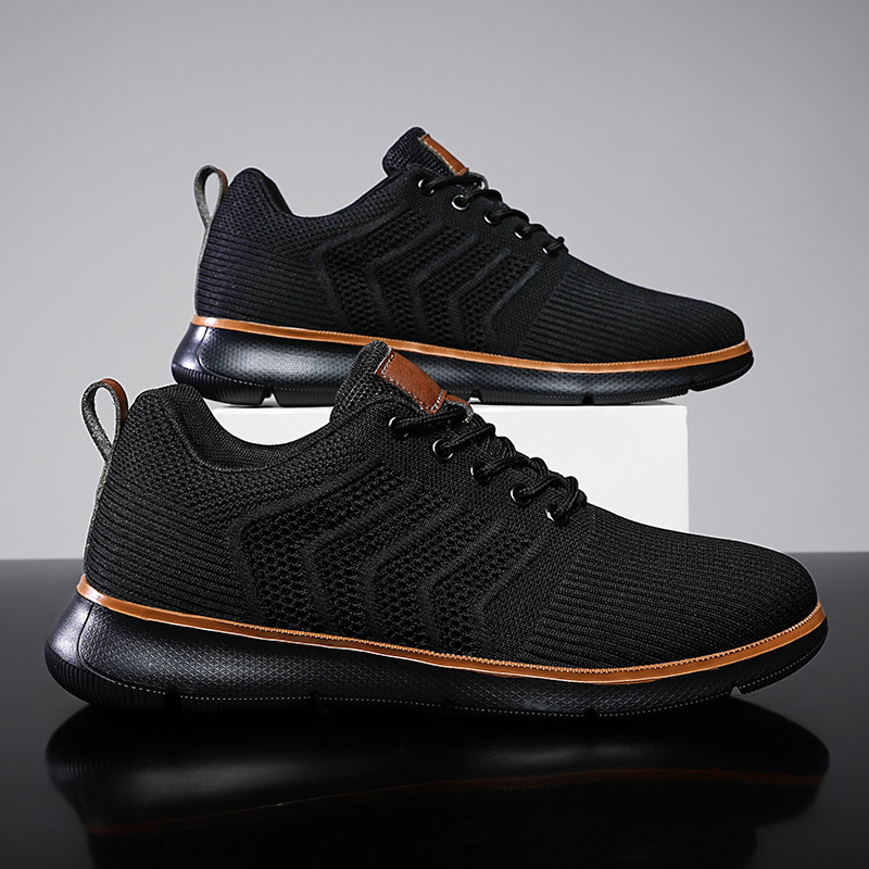 Plus-size Mens Shoes Flyknit Mesh Shoes Casual Sports Shoes foto 2