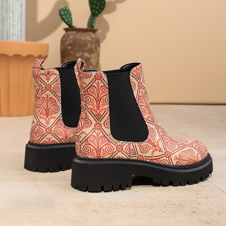 Printed Plus-Size Shaft Boots For Women foto 2