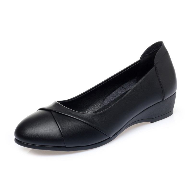 Womens Casual Round-toe Minimalist Low-heeled Shoes foto 4