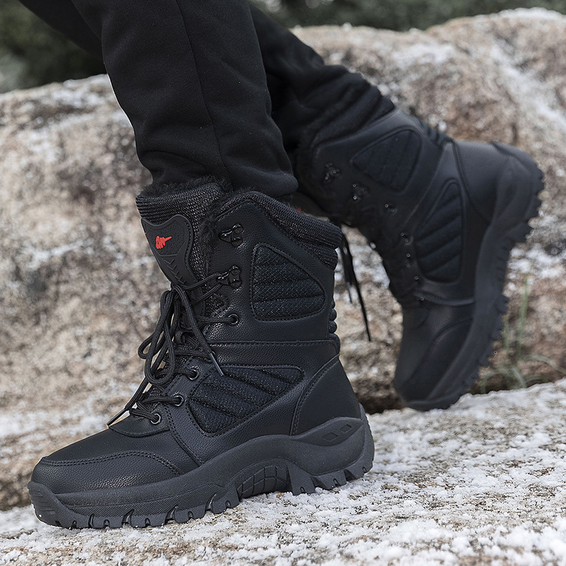 Snow Boots Men's Ski Insulation Cotton Shoes Waterproof And Cold-proof foto 3