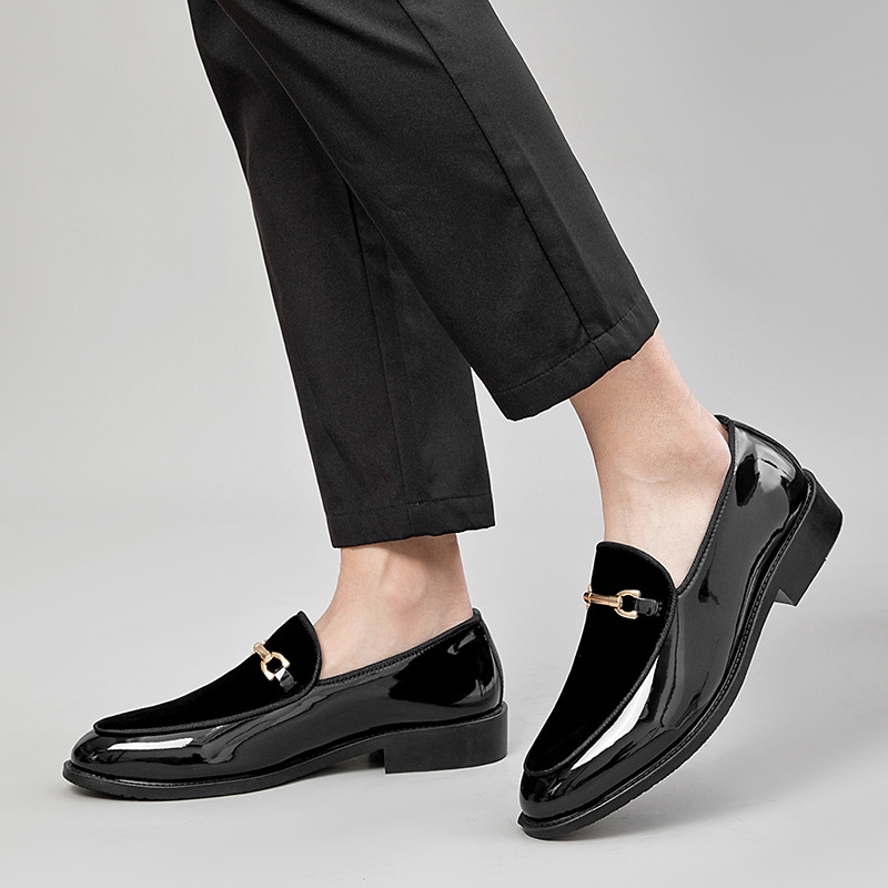 Patent Leather Shiny Shoes Lightweight Trendy Versatile Casual foto 2