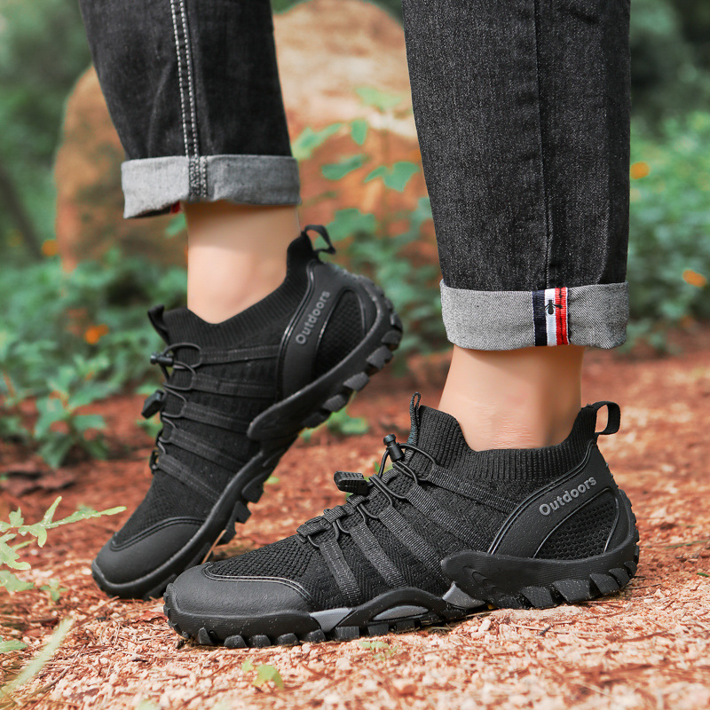 Outdoor Mountaineering Water Sports Breathable High-top Mesh Hiking Shoes foto 2