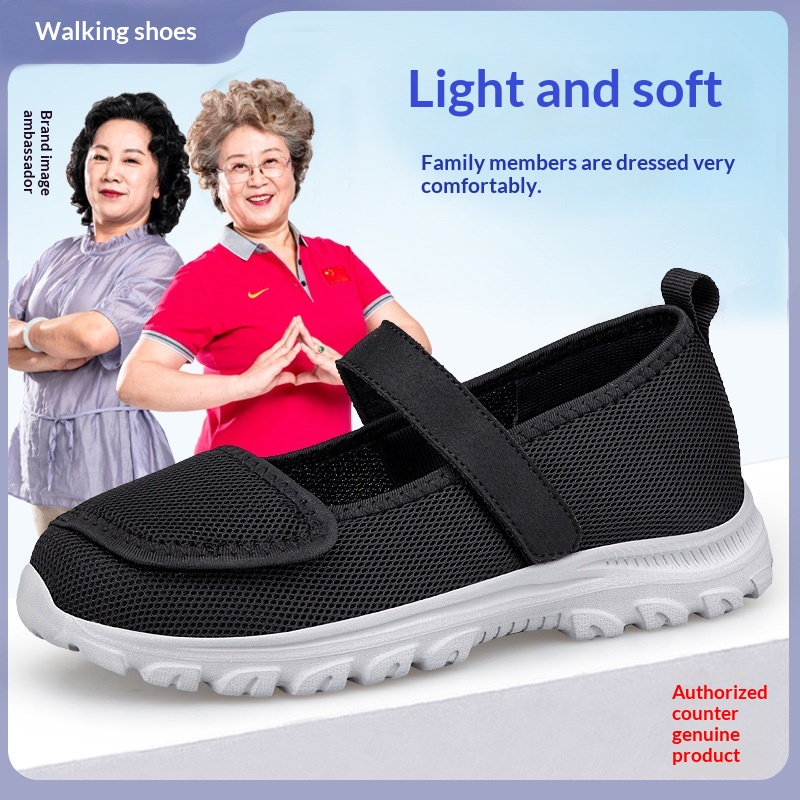 Widen-toe Granny Shoes With Mesh For Summer foto 5