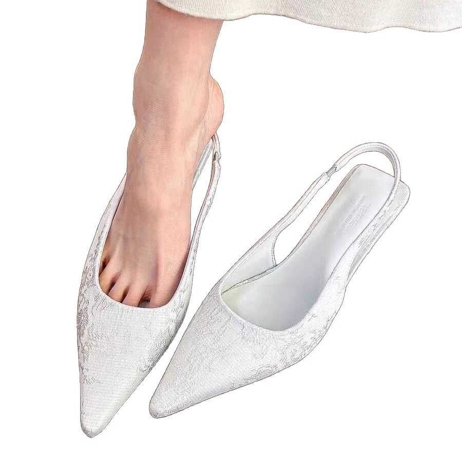 White Suede High Heels Women's Elegant Fashion Stiletto foto 5
