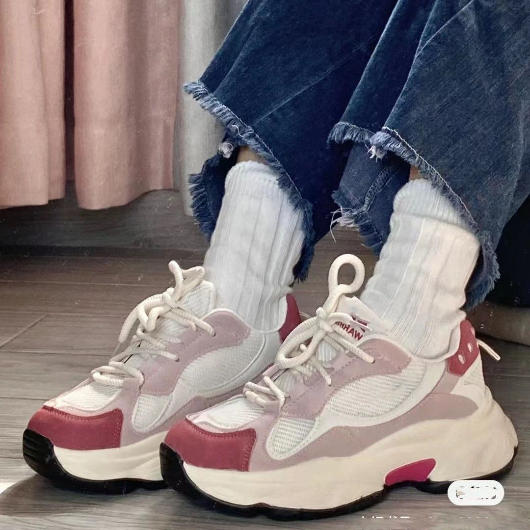 Women's Thick-Sole Height-Increasing Fashion Sneakers foto 5