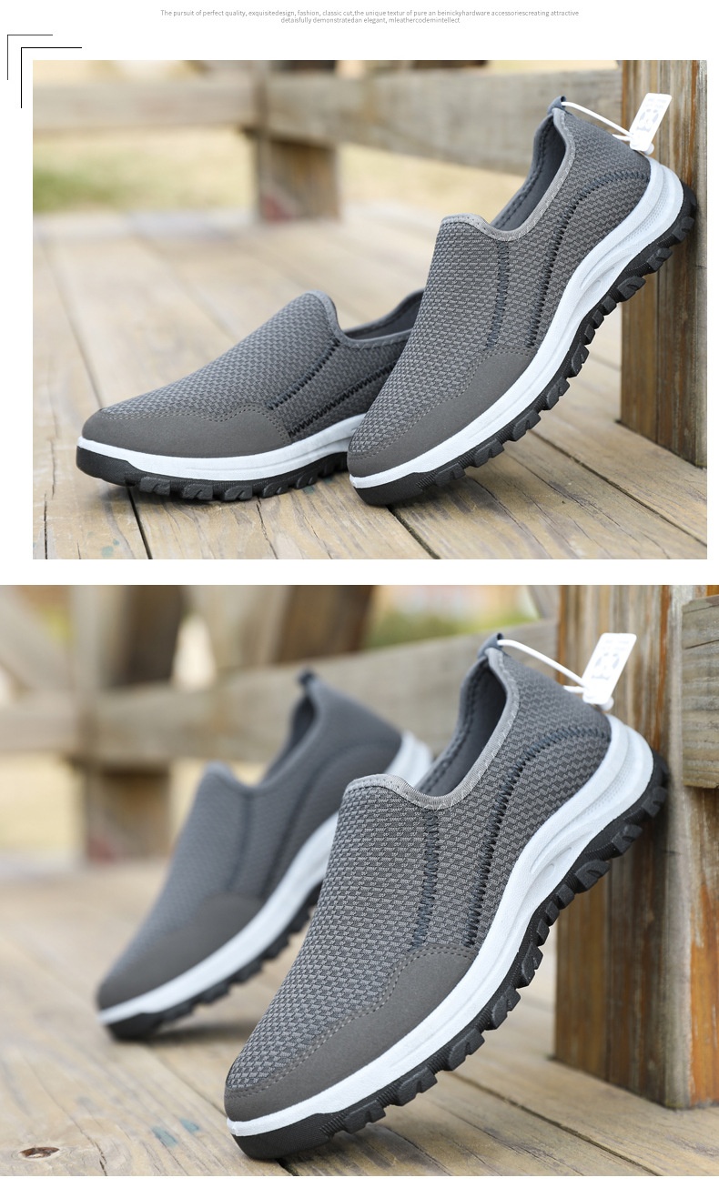 Spring Men's One Pedal Cloth Shoes Breathable Soft Bottom foto 4