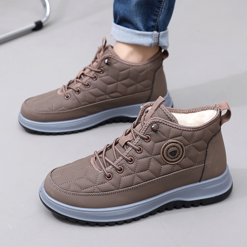 Fleece-lined, Insulated Snow Boots With A Thick Sole And Round Toecasual Athletic Shoes foto 4