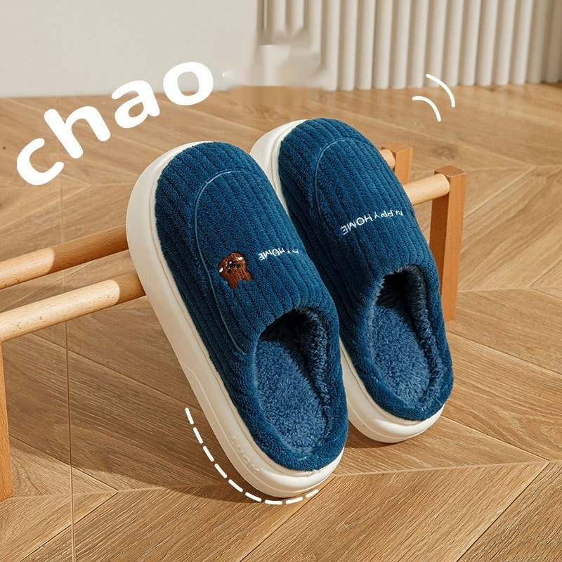 Women's Cotton Slippers For Winter Indoor Home Warmth With Fleece foto 5