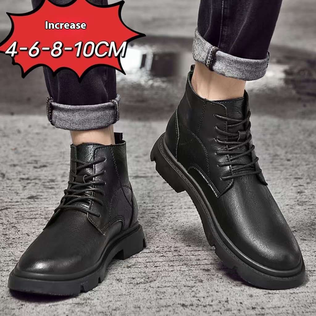 Martin Boots Men's Autumn Elevator Shoes 10cm Breathable foto 3