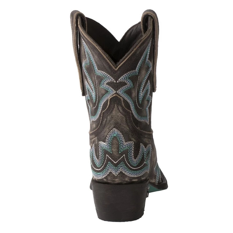 Women's Embroidered Pointed Leather Boots In Plus Size foto 3