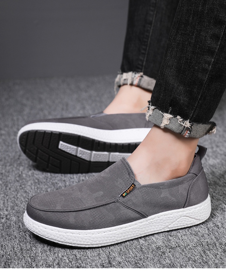 Men's Sports Casual Fashionable Breathable Canvas Shoes foto 5