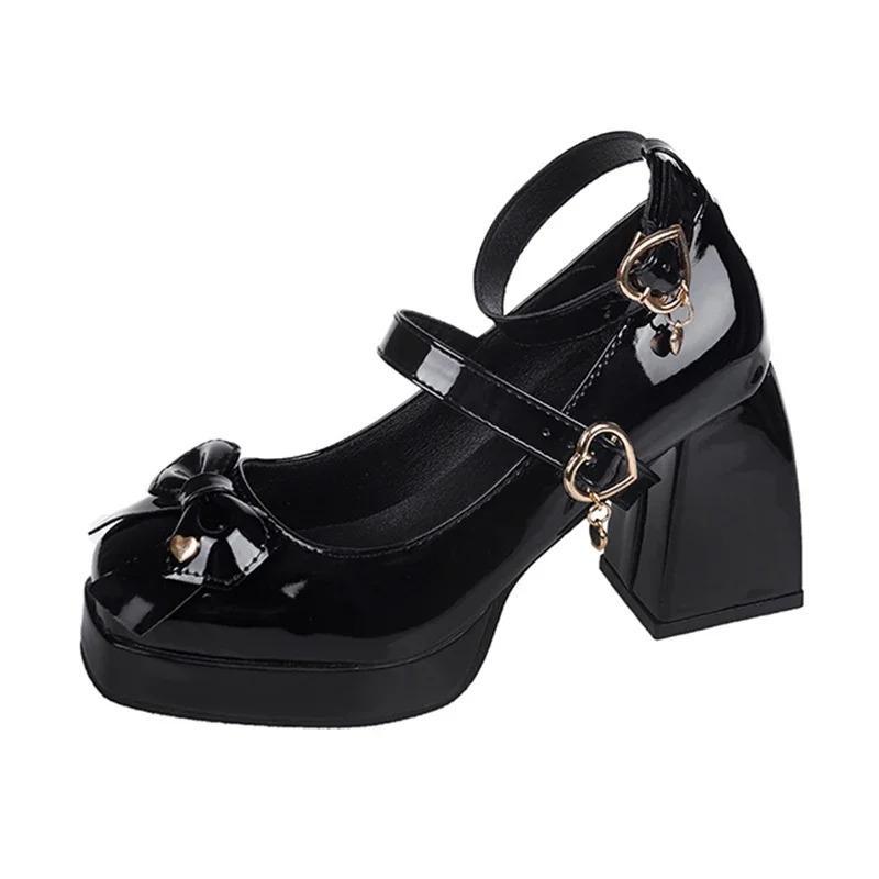New Versatile 9cm Mary Jane Heels With A Bow foto 3