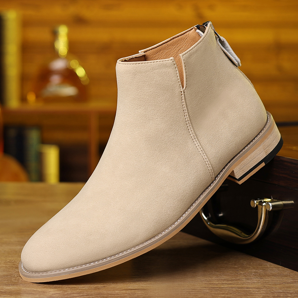 Autumn And Winter Retro Men's Matte Martin Boots foto 4