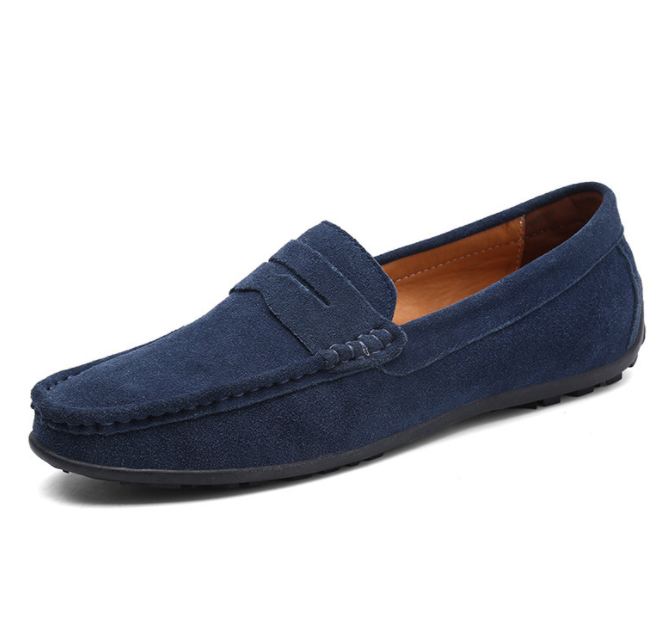 Korean Style Fashion Matte Gommino Men's Fashion Driving Shoes foto 4