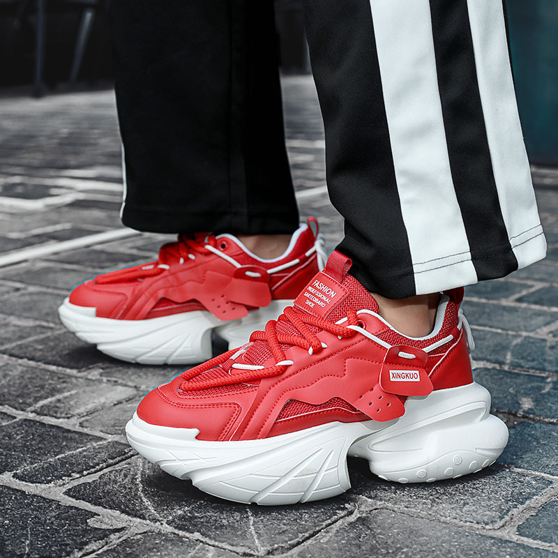Mens Breathable Casual Height-enhancing Thick-soled Fashion Shoes foto 5