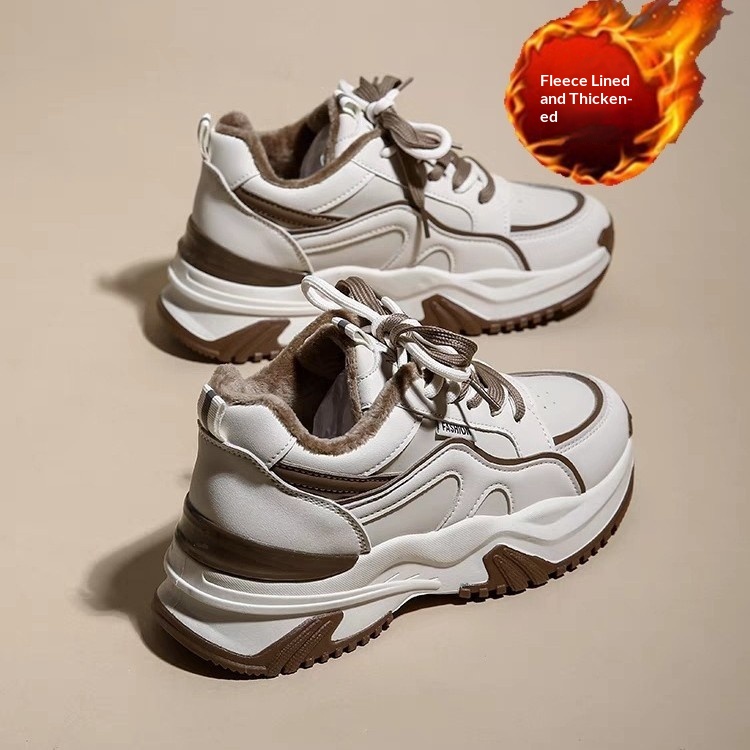 Fashionable Thick-soled Lightweight Women's Athletic Casual Shoes With Soft Soles foto 3