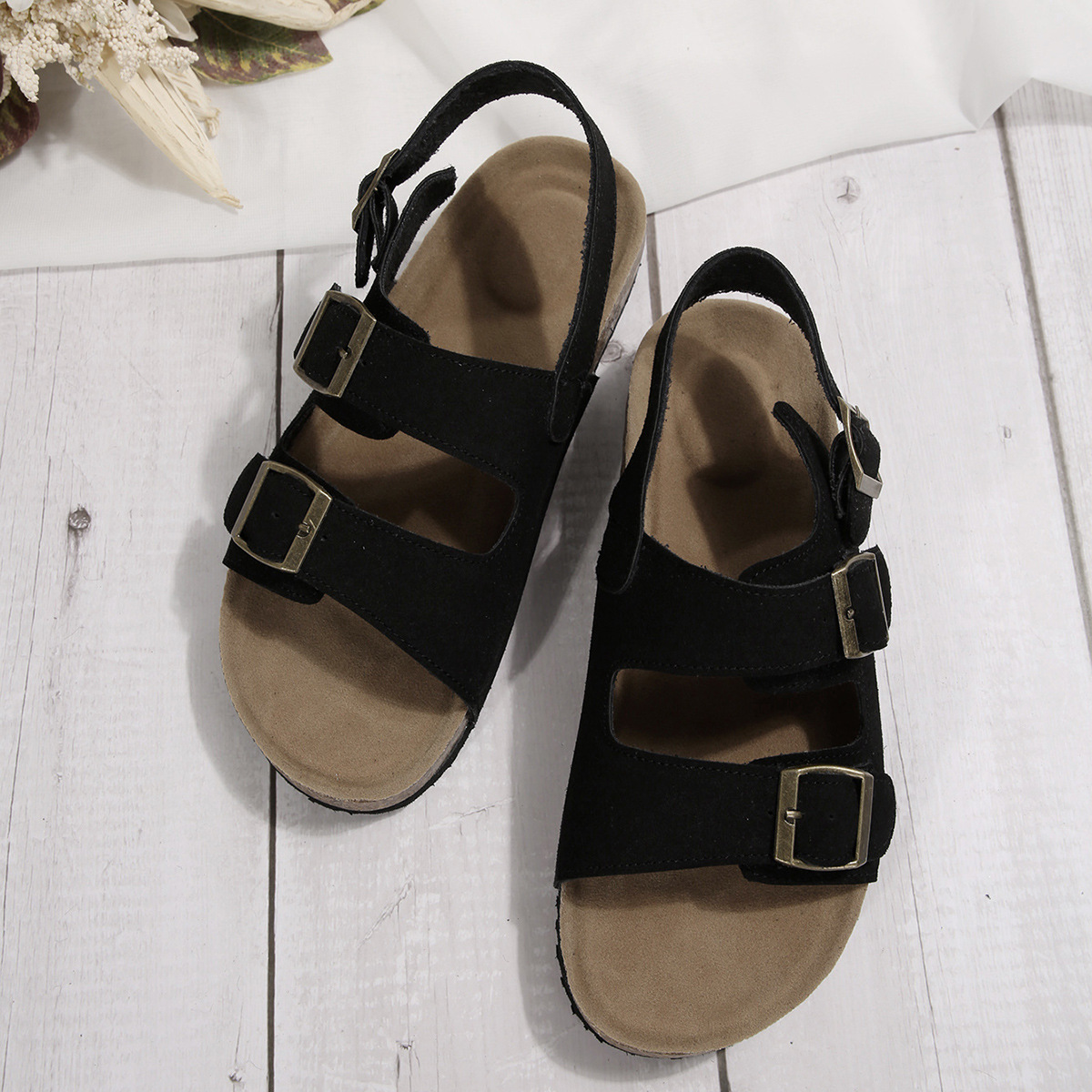 Cork Beach Sandals Korean Style Women's Sandals foto 3