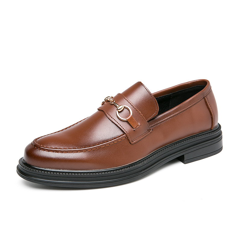 All-match Fashion Pointed Casual Leather Shoes Slip-on foto 5