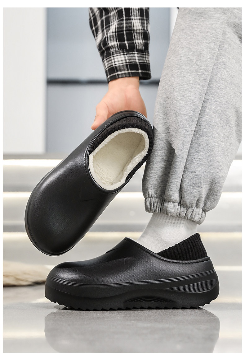 Mens Cotton Slippers For Winter Outdoor Wear foto 2