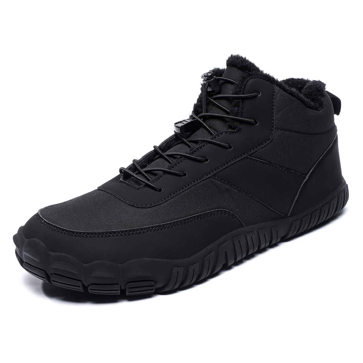 Outdoor Men's Five-finger Cotton-padded Shoes Hiking Snow Boots foto 4
