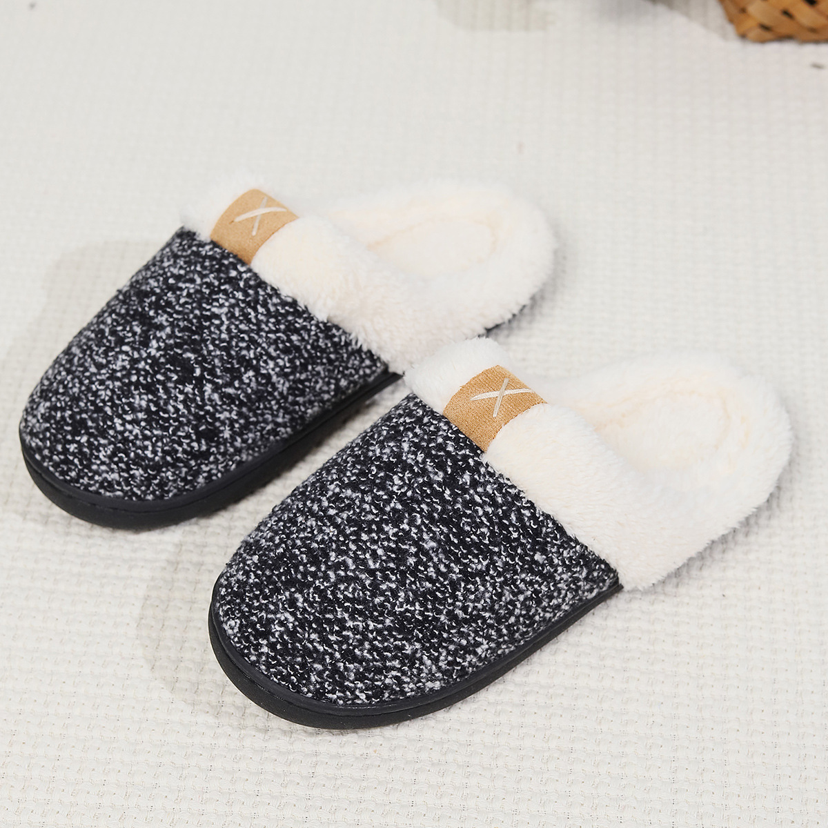 Fluffy Slippers Home Indoor Warm Thick-soled Cotton Slippers foto 3