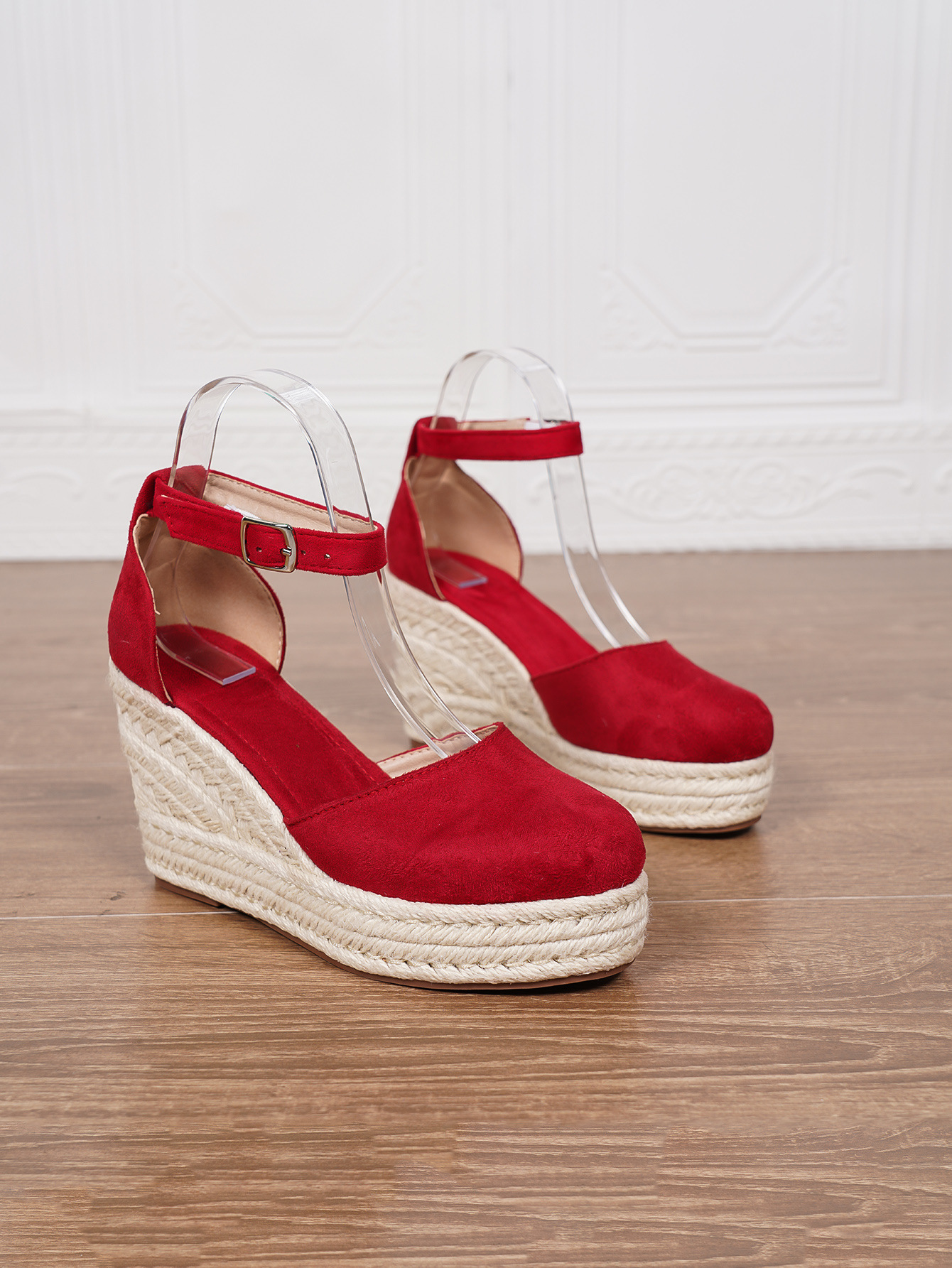 Platform Espadrille Sandals With Ankle Strap foto 5