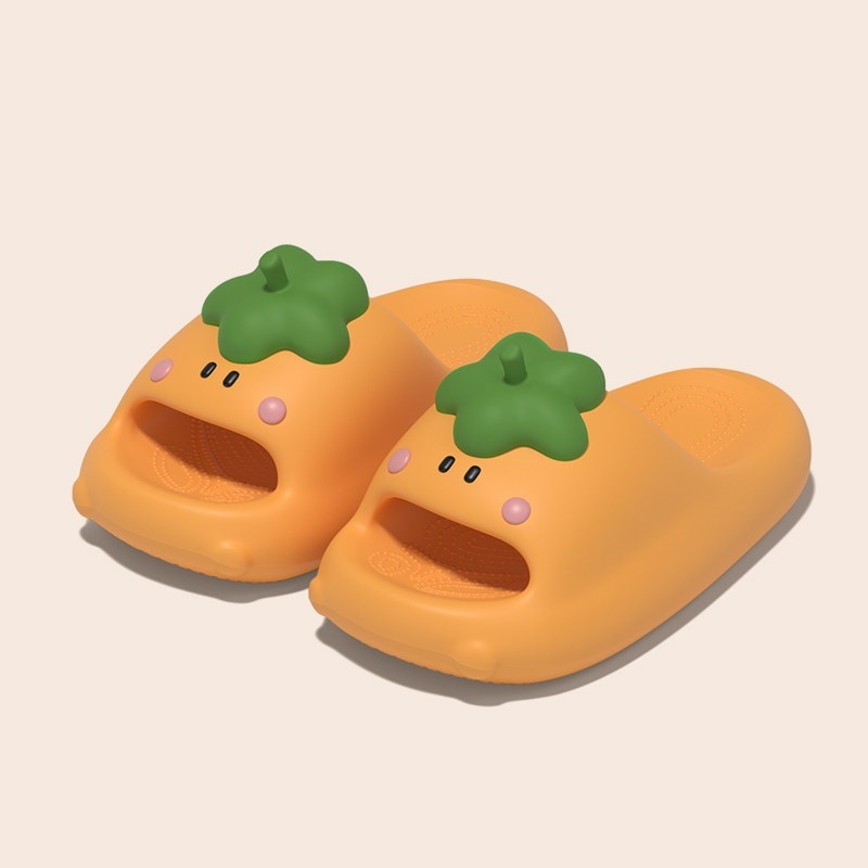 Cute Cartoon Eggplant Slippers For Women Summer Style foto 5