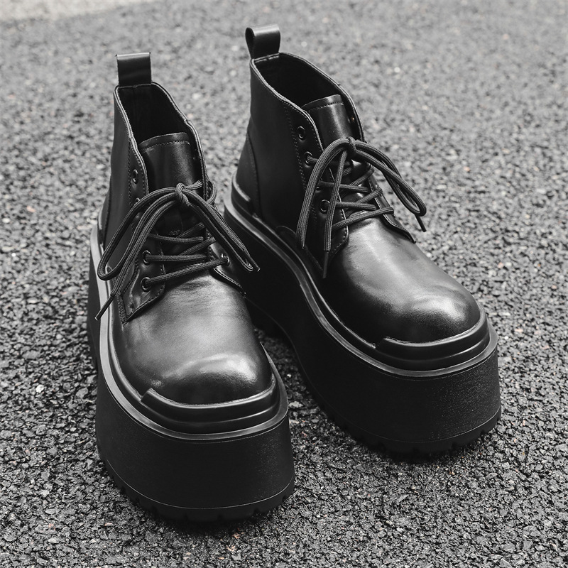 British-style Vintage Chunky-soled Shoes For Men foto 3