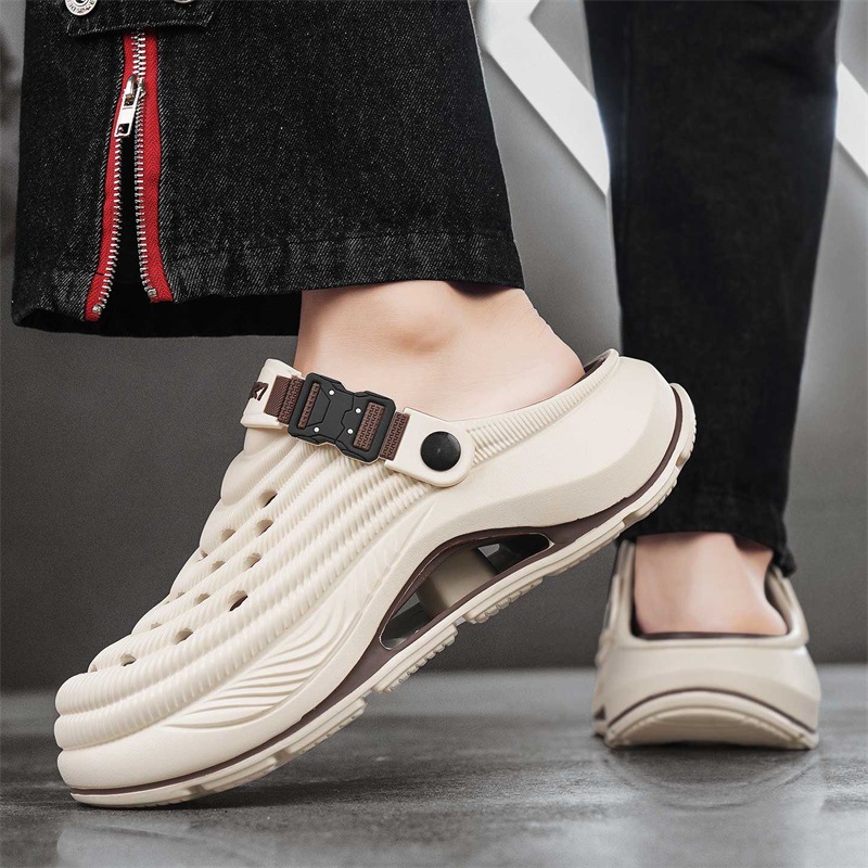 Beach Closed Toe Non-slip Thick Bottom Slip-on Slippers foto 3