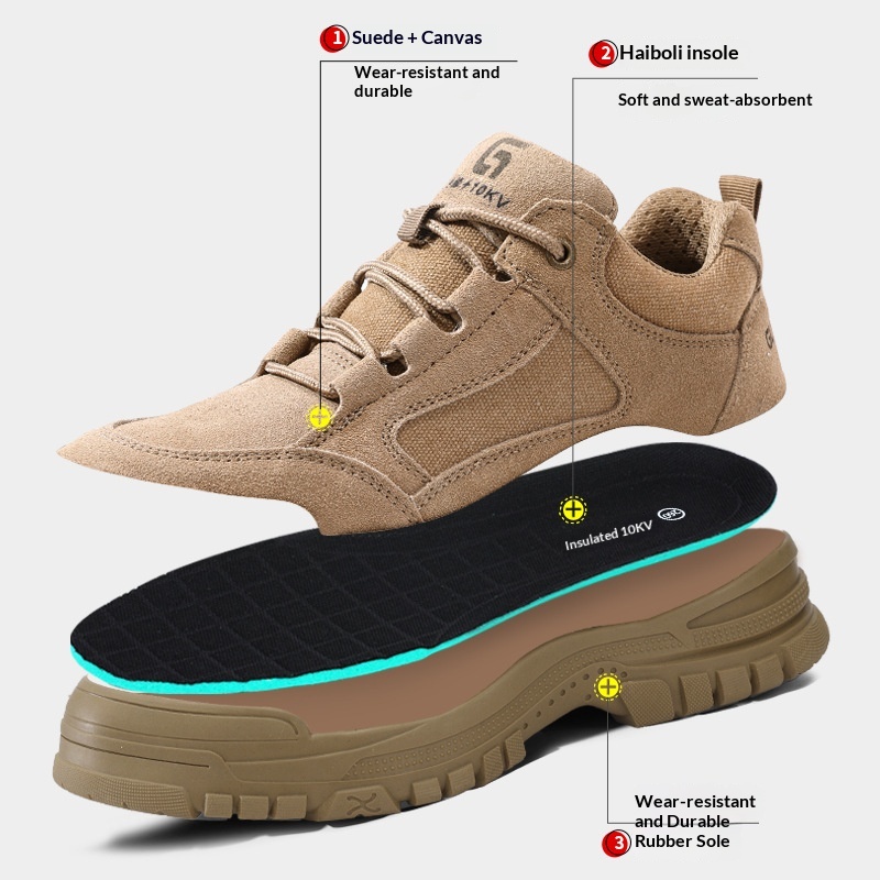 Men's Breathable Insulated 10KV Electrical Shoes foto 5