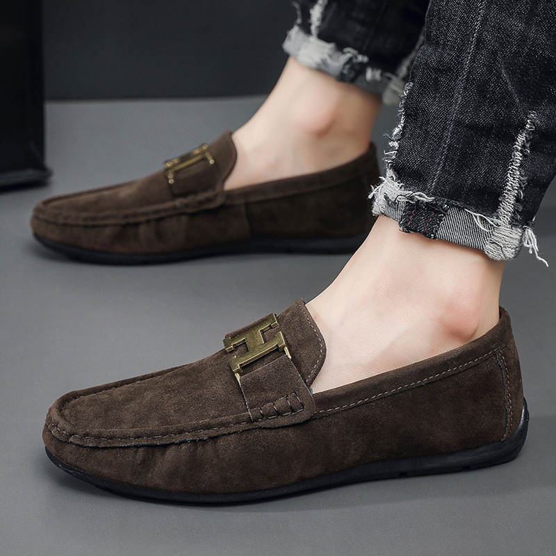 Spring All-Match British-Style Mens Casual Leather Shoes foto 5