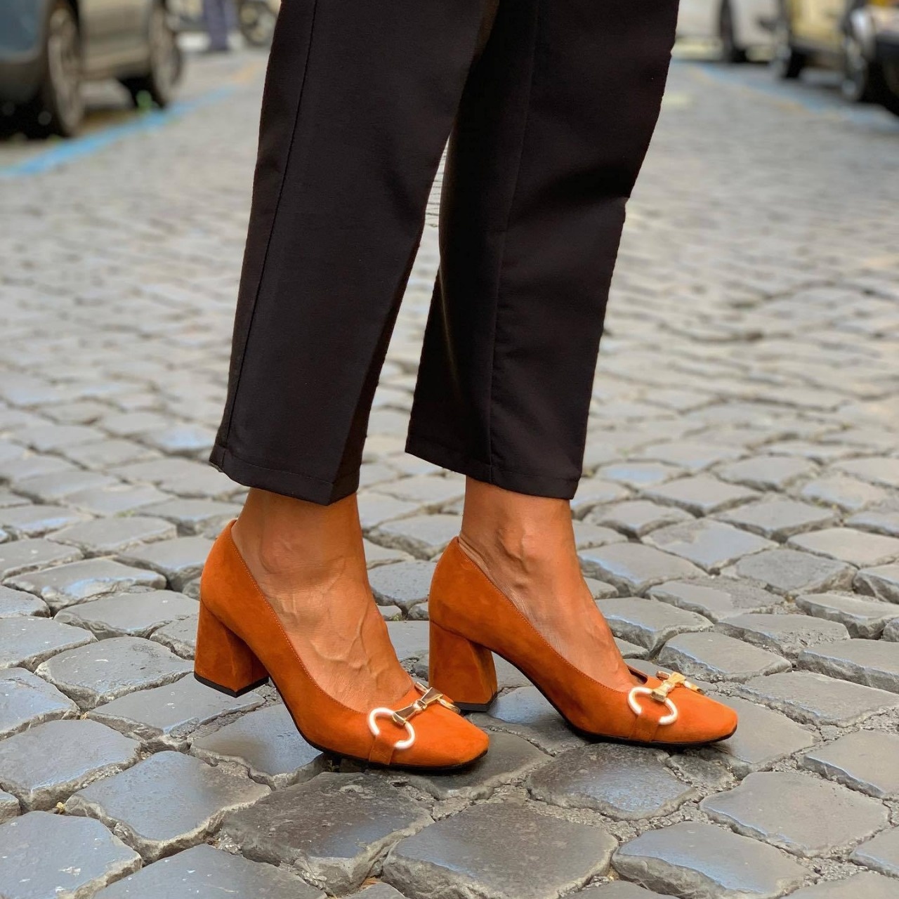 Flat Bottom Plus Size Metal Fastener Round Toe Loafers foto 2