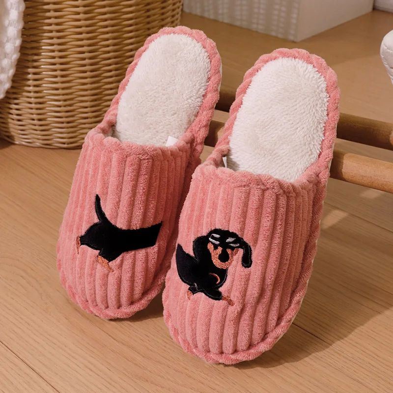 Cartoon Dog Pattern Women's Indoor Slippers Autumn Winter foto 3